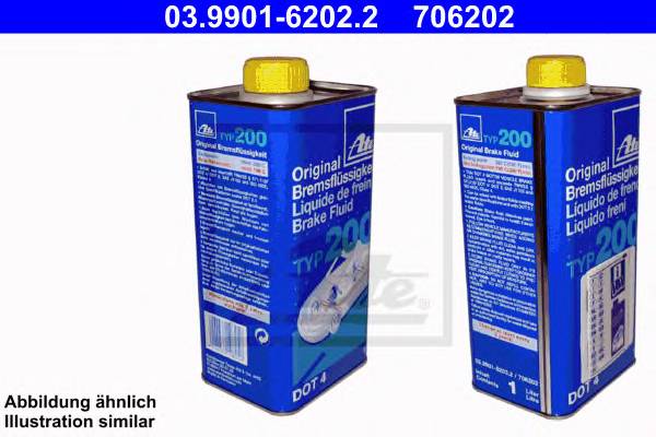 Жидкость тормозная Ate Brake Fluid TYP200 DOT-4 1л