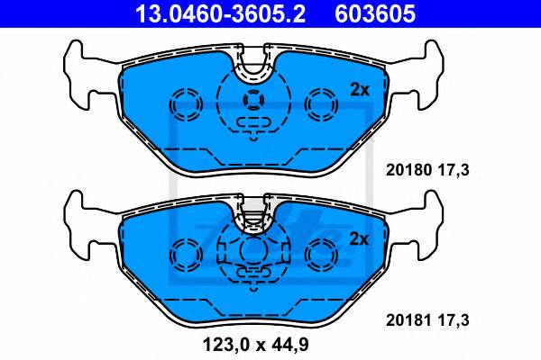 Колодки торм.зад. BMW E46/E36 316i-328i