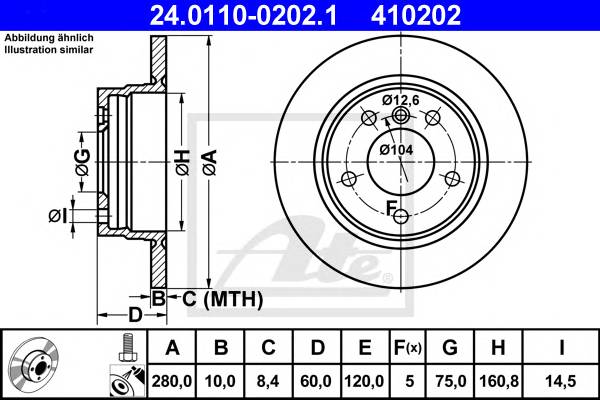 Диск тормозной зад BMW E36 316i-323i 325TD 91-98 E46 318i-323i 320D 98->