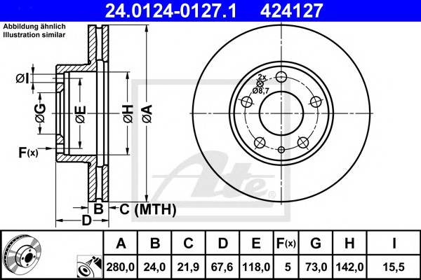 Диск тормозной передний   Peugeot Boxer Citroen Jumper