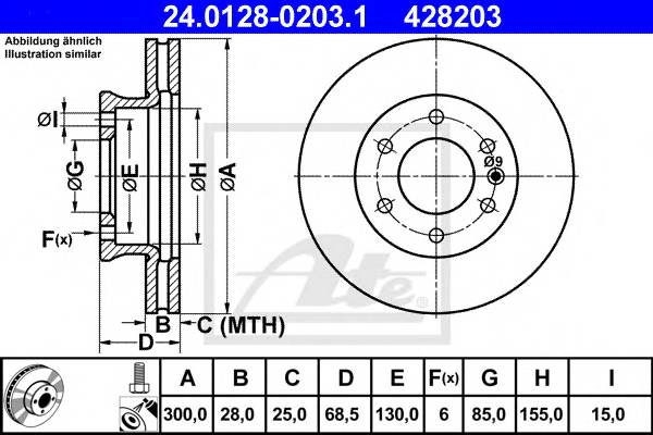 Диск тормозной передний MERCEDES Sprinter 06-> VW Crafter 06->