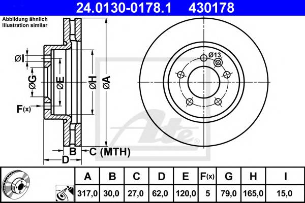 Диск тормозной передн LAND ROVER DISCOVERY III 2.7 TD 4x4.4.0 4x4.4.