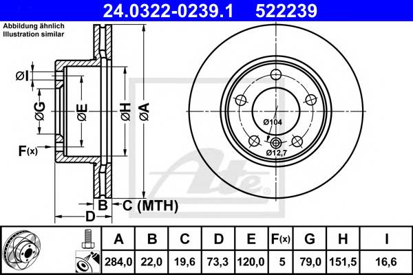 Диск торм BMW 1-серии E81 87 вентилируемые (POWER DISC)