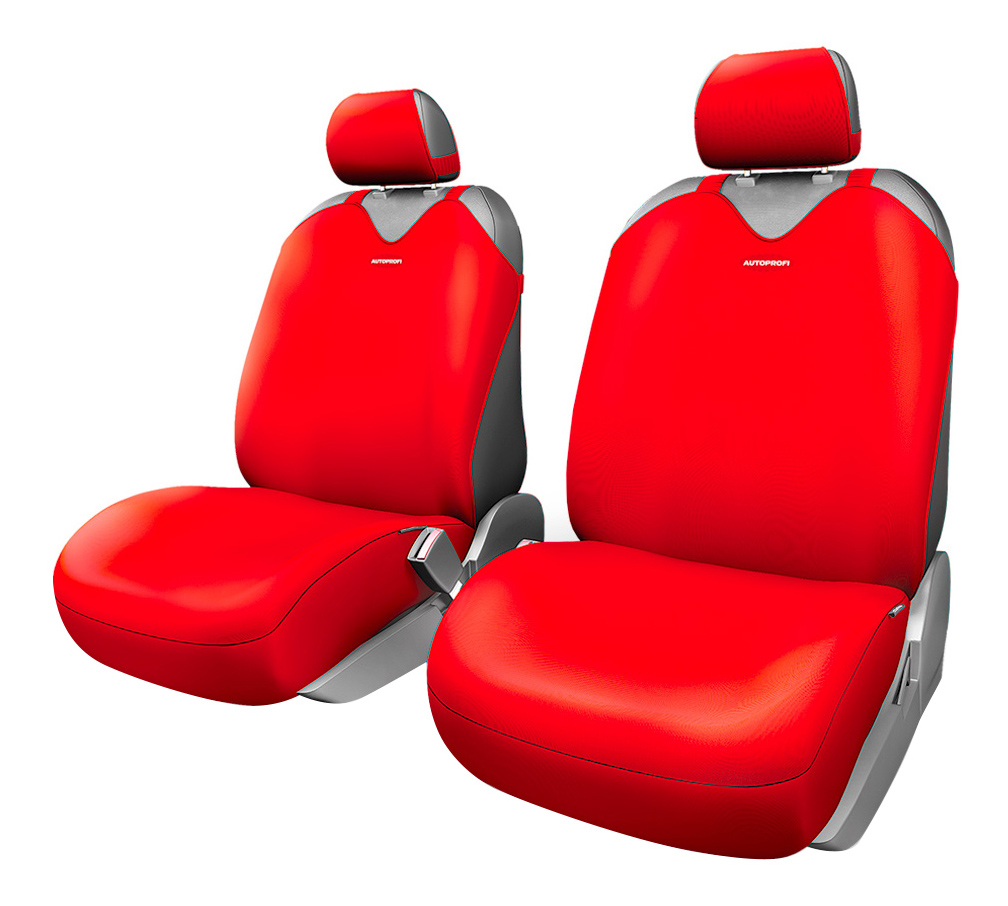 Чехлы на сиденье R-1 SPORT PLUS R-402Pf RED передние (майка) (4шт) AUTOPROFI /1/