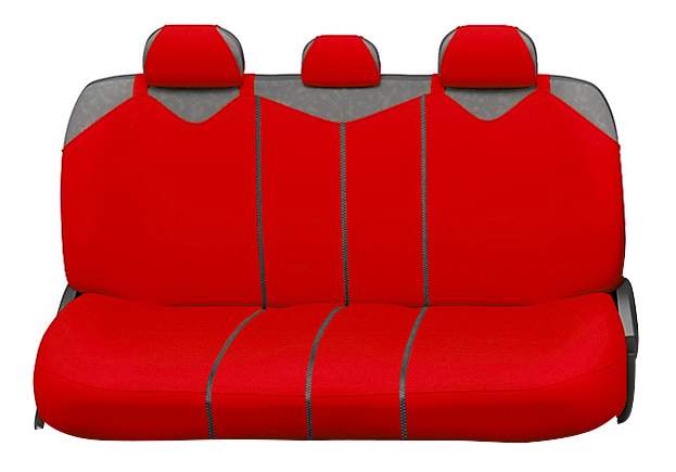 Чехлы на сиденье R-1 SPORT PLUS Zipper R-902PZ RED (9 предметов) AUTOPROFI /1/6