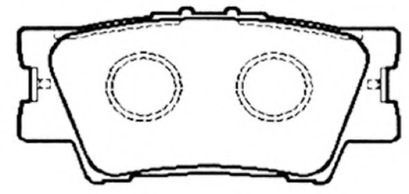 Комплект тормозных колодок. дисковый тормоз