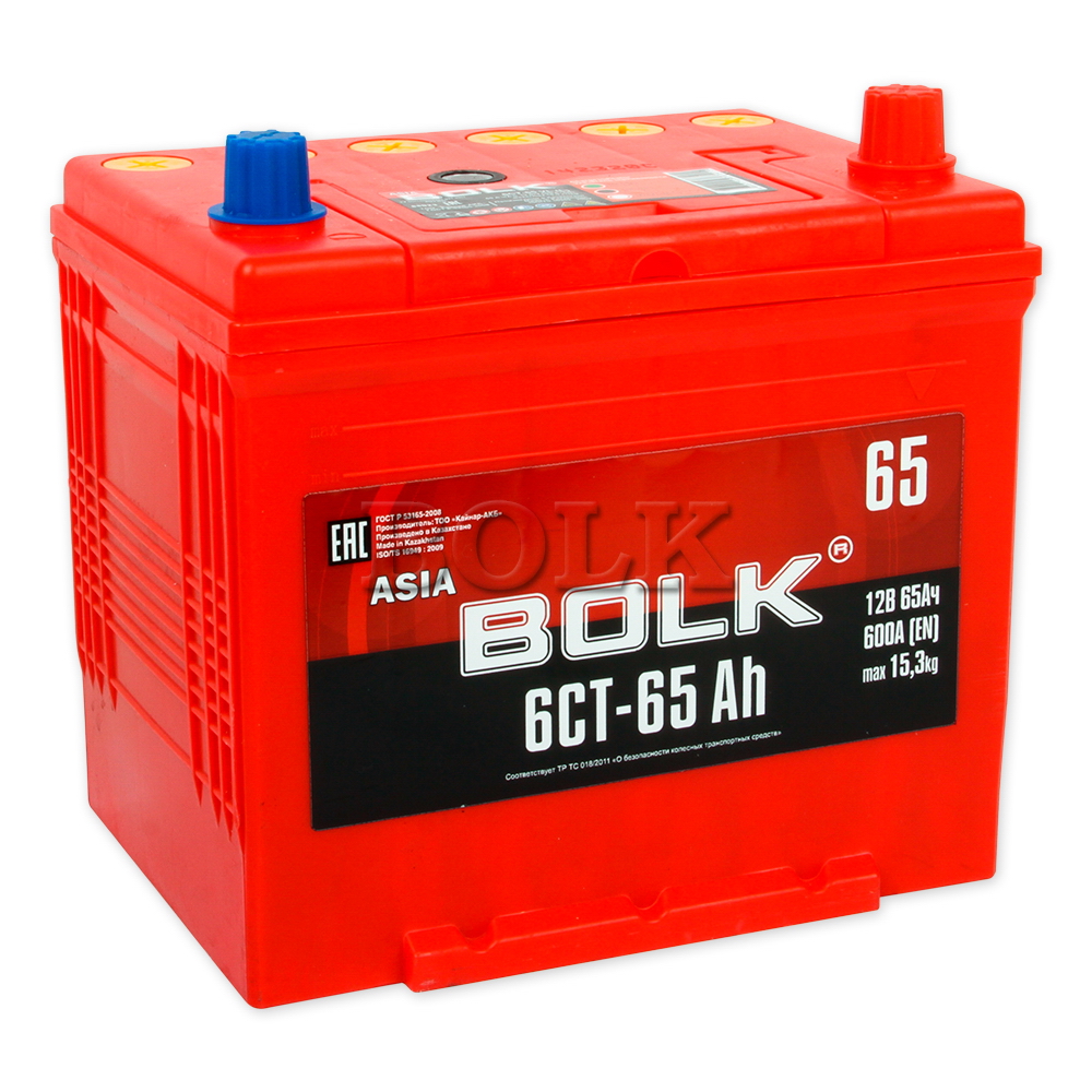 Аккумулятор BOLK ASIA 65Ah 600A (обратная 0) 232x175x225 D23