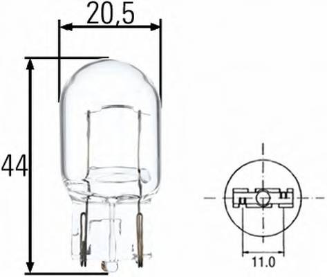 Лампа 21W 12V W3X16D