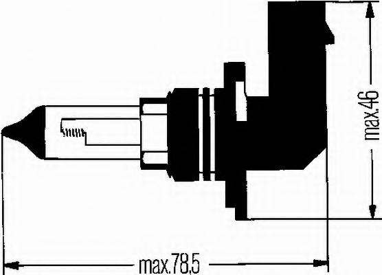 Лампа (HB4) 12V P22D (55W) ближнего света