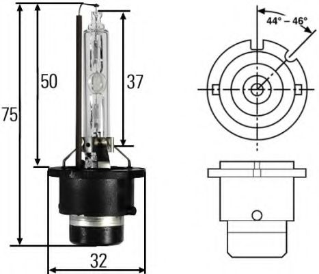 Лампа XENON (D2S) 35W P32d-2