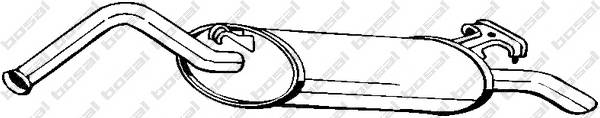 Глушитель задняя часть   Audi 100 2 2 2 3 84-91