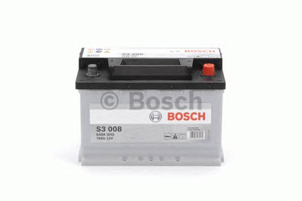 Аккумулятор BOSCH S3 70Ah 640A (обратная 0) 278x175x190 L3