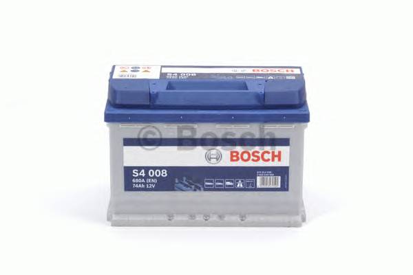 Аккумулятор BOSCH S4 74Ah 680A (обратная 0) 278x175x190 L3