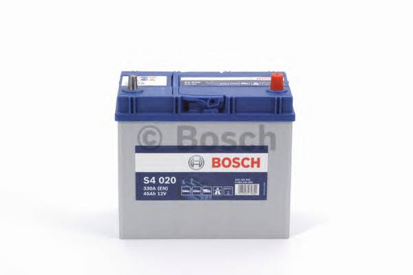 Аккумулятор BOSCH S4 45Ah 330A (обратная 0) 238x129x227 B24