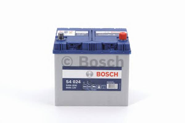 Аккумулятор BOSCH S4 60Ah 540A (обратная 0) 232x173x225 D23