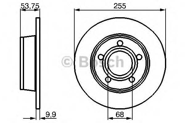 0 986 478 704 диск тормозной задний   Audi A6 1 8T-3 0 2 5TD Quattro 9