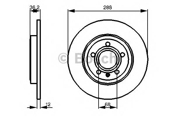 0 986 479 252 диск тормозной задний   Audi A4 2 0-3 0TDi 04