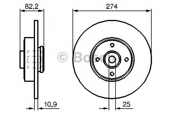 0 986 479 270 диск тормозной задний   Renault Scenic 1 4-1 9DTi 99  с