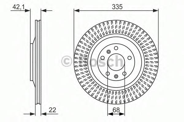 0 986 479 591 диск тормозной задний   Audi A8  VW Phaeton 2 8-6 0 3 0T