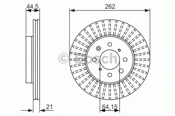 Тормдиск первент262x21 4 отвmin 2