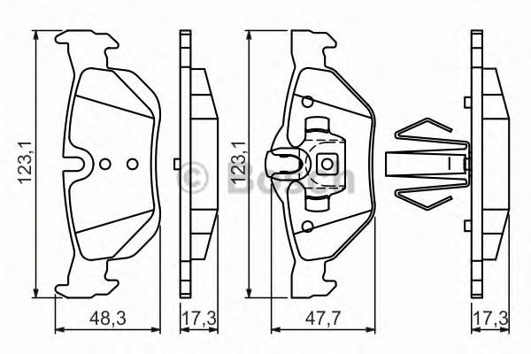 Колодки тормозные задние BMW E81/E87/E90/E91/E84 X1