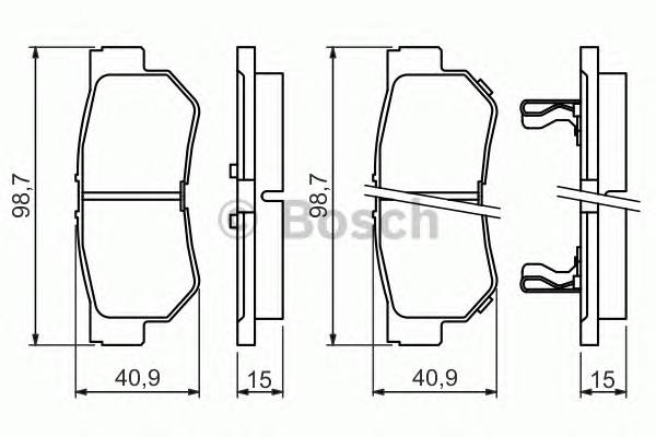 Колодки дисковые задние   Hyundai Sonata Tucson 2 0-3 3