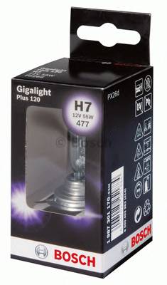 Лампа галогенная блистер 1шт H7 12V-55W PX26d Gigalight Plus 120 (увел
