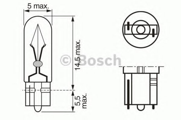 Лампа STANDARD W2 3W 12V 2 3W