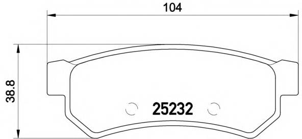 колодки дисковые задние Chevrolet Lacetti 14 16V161820