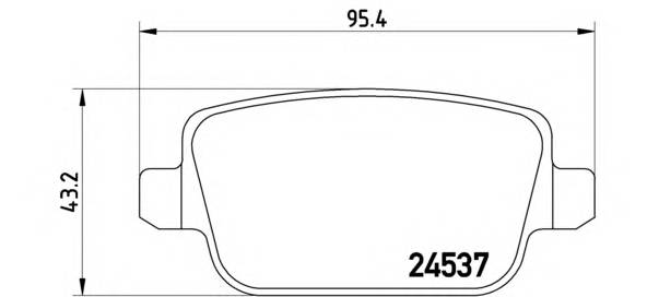 Колодки задние Volvo S80