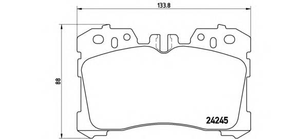 Колодки тормозные передние Lexus LS 06-