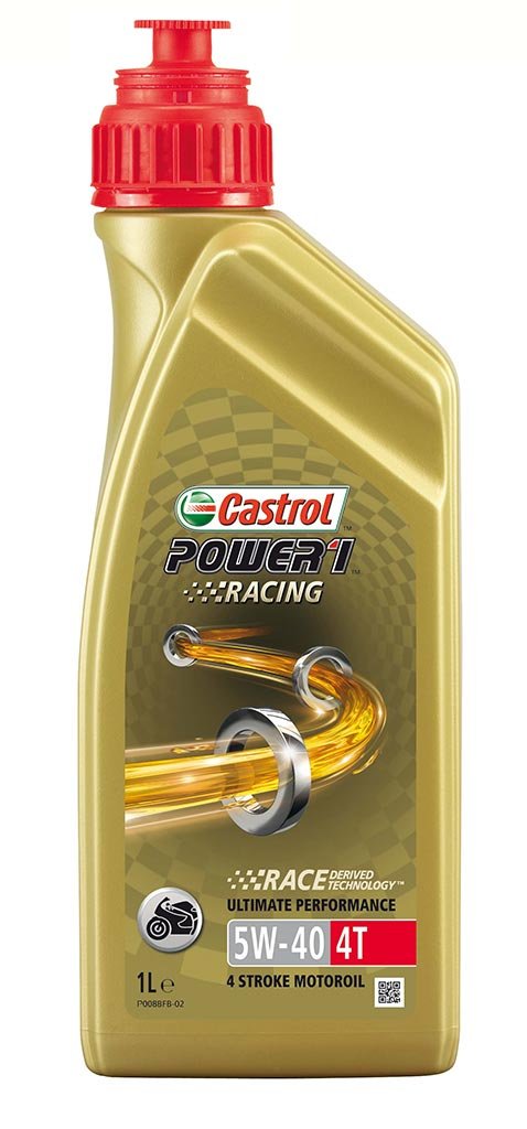 моторное масло для мототехники 157DF2 Castrol POWER 1 RACING 4T 5W-40 (1л) (12