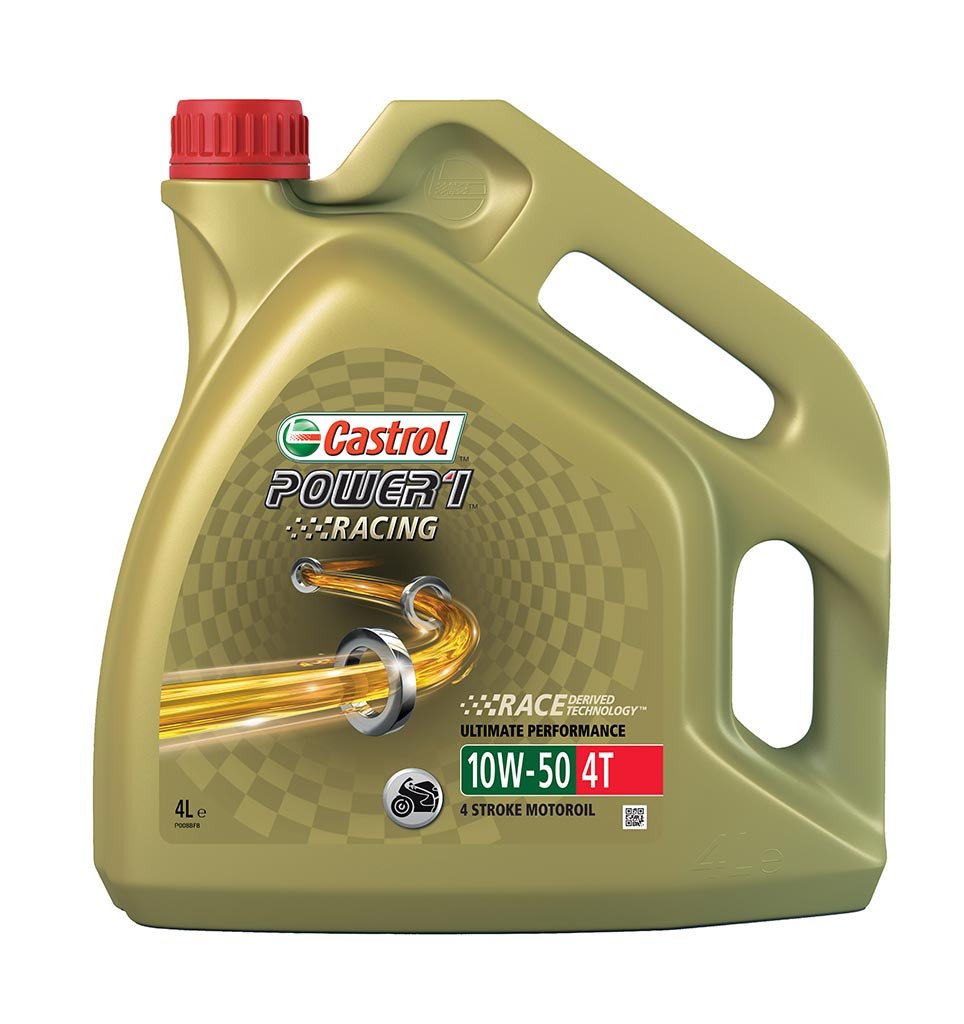 моторное масло для мототехники 157E4C Castrol POWER 1 RACING 4T 10W-50 (4л) (4ш