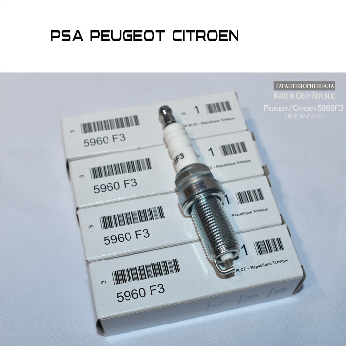 Свеча зажигания Citroen C1-C4 Peugeot 206-307/1007 1.0-1.6 01>