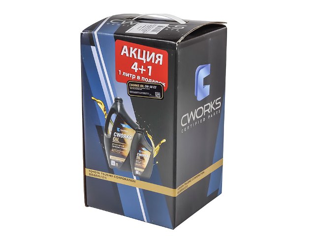 CWORKS АКЦИЯ 4+1 0W30 C2 Масло моторное синт. (5L)