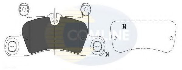 Комплект тормозных колодок. дисковый тормоз