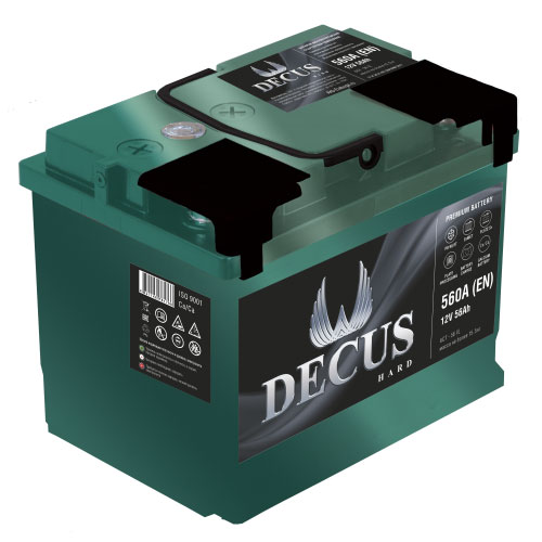Аккумулятор DECUS Зелёный 56Ah 560A (прямая 1) 242x175x190
