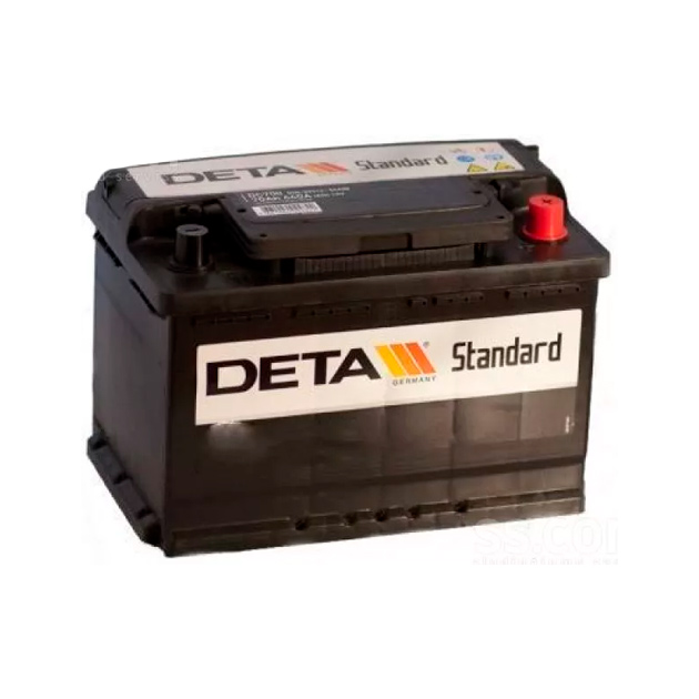Аккумулятор DETA 55Ah 460A (обратная 0) 242x175x190