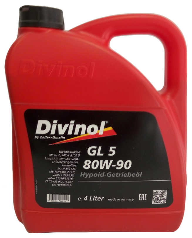 Масло трансм. DIVINOL API GL-5 80w-90 - 4 л. /3