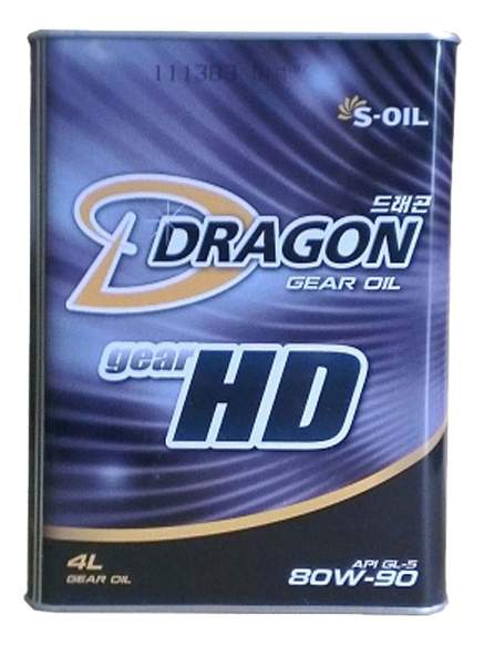 Трансмиссионное масло DRAGON Gear HD SAE 80W-90 (4л)