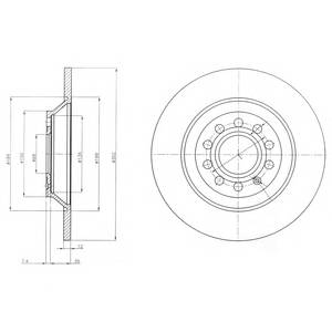 Диск торм зад 302x12 5 отв (min 2)