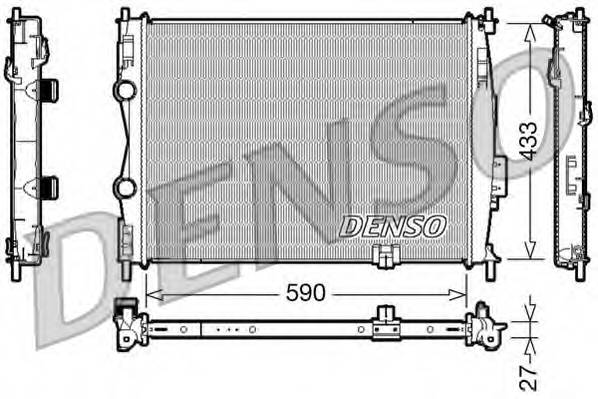 Радиатор охлаждения Nissan QASHQAI J10E c 2007 г.в. >> по 2013 г.в.