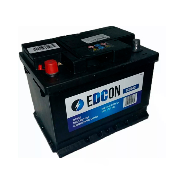 Аккумулятор EDCON 60Ah 540A (прямая 1) 242x175x190