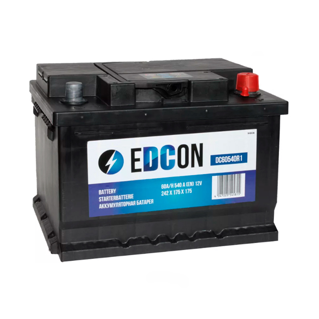Аккумулятор EDCON 60Ah 540A (обратная 0) 242x175x175