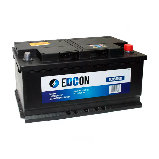 Аккумулятор EDCON 95Ah 800A (обратная 0) 353x175x190