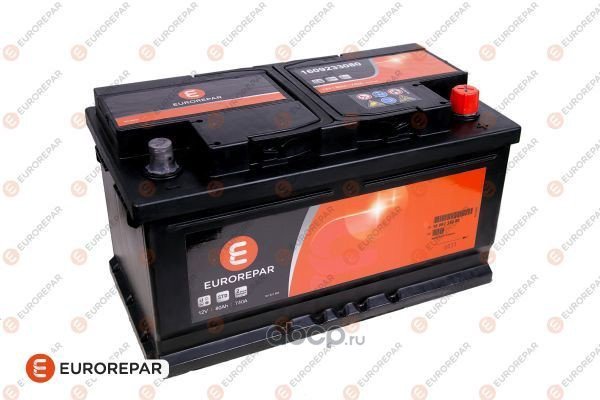 Аккумулятор EUROREPAR 80Ah 740A (обратная 0) 315x175x175