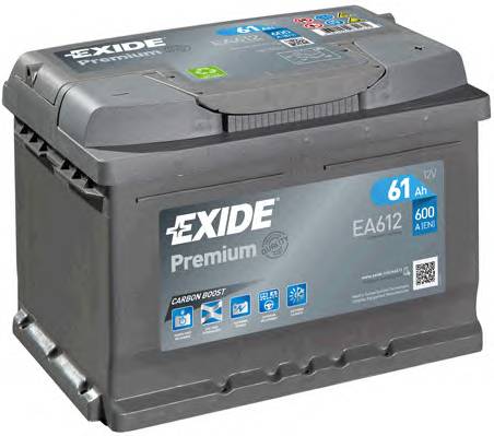 Аккумулятор Exide Premium 61Ah 600A (обратная 0) 242x175x175