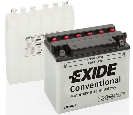 АКБ EXIDE Standart EB16LB 19Ач (обратная 0) EN190A  175x100x155  B00