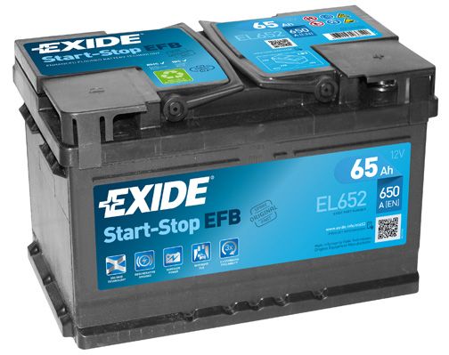 Аккумулятор Exide 65Ah 650A (обратная 0) 278x175x175