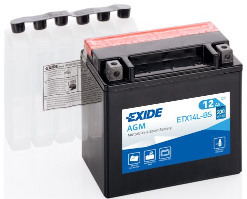 Аккумулятор EXIDE AGM 12Ah 200A (обратная 0) 150x87x145 C56